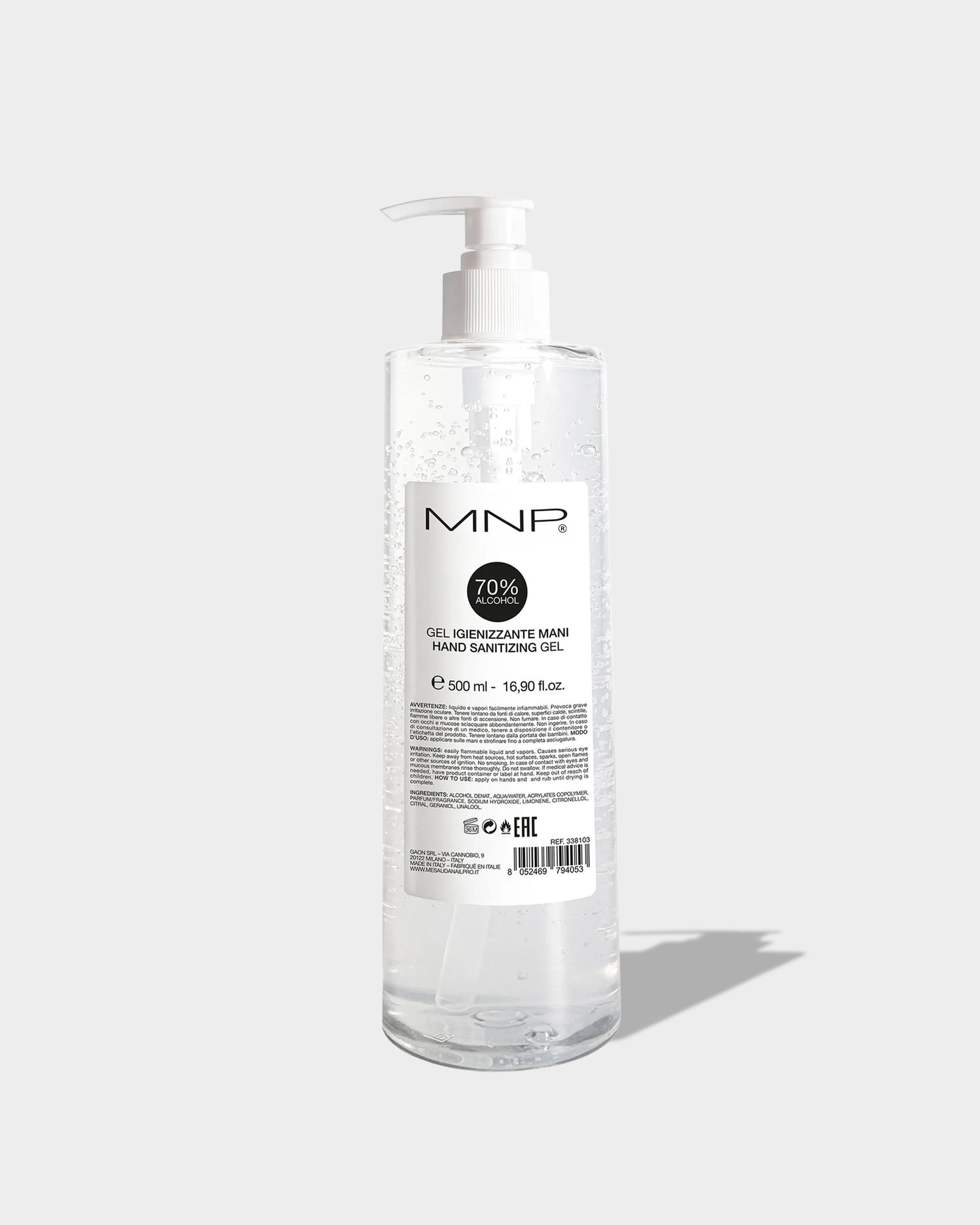 GEL IGIENIZZANTE MANI - 500 ML 70% DI ALCOOL